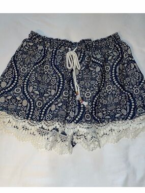 Matilda Jane Blue Chambray Smocked Neck Top